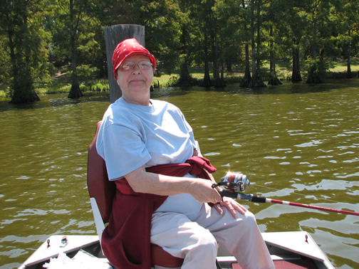 Frieda on Caddo Lake